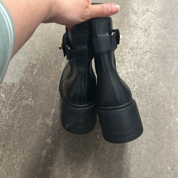Steve madden black Combat Moto Boots with Rugged Sole - Picture 3 of 4
